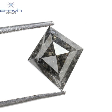 1.26 CT Kite Diamond Natural Loose Diamond Salt And Pepper Color I3 Clarity (8.40 MM)