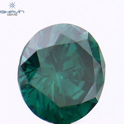 0.31 CT Round Shape Natural Diamond Blue Color SI1 Clarity (4.36 MM)