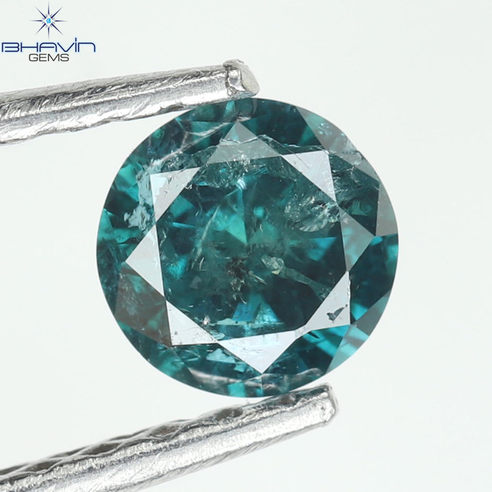 0.26 CT Round Diamond Natural Loose Diamond Blue Color I3 Clarity (4.14 MM)