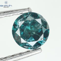 0.26 CT Round Diamond Natural Loose Diamond Blue Color I3 Clarity (4.14 MM)