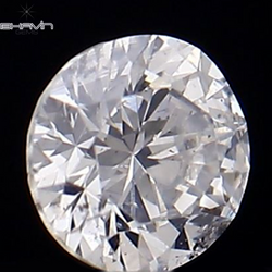 0.06 CT Round Shape Natural Loose Diamond White Color SI1 Clarity (2.40 MM)