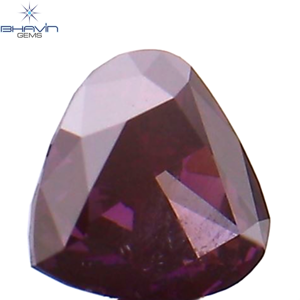 0.11 CT Heart Shape Natural Loose Diamond Pink Color VS2 Clarity (2.89 MM)