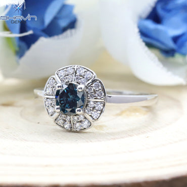 Round Shape Diamond Engagement Ring And Wedding Diamond Ring