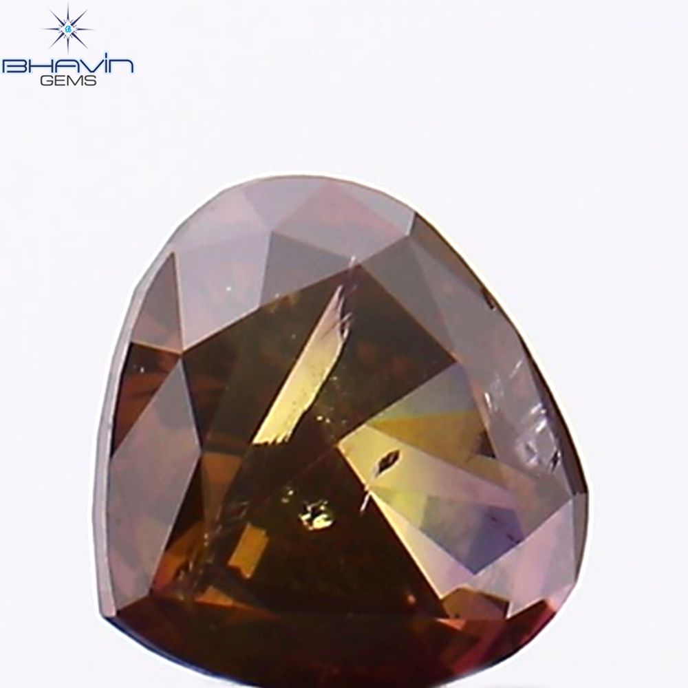 0.30 CT Heart Shape Pink Color Natural Loose Diamond I1 Clarity (4.23 MM)