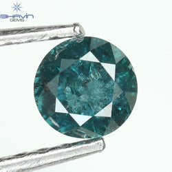 0.25 CT Round Diamond Natural Diamond Blue Color I3 Clarity (3.94 MM)
