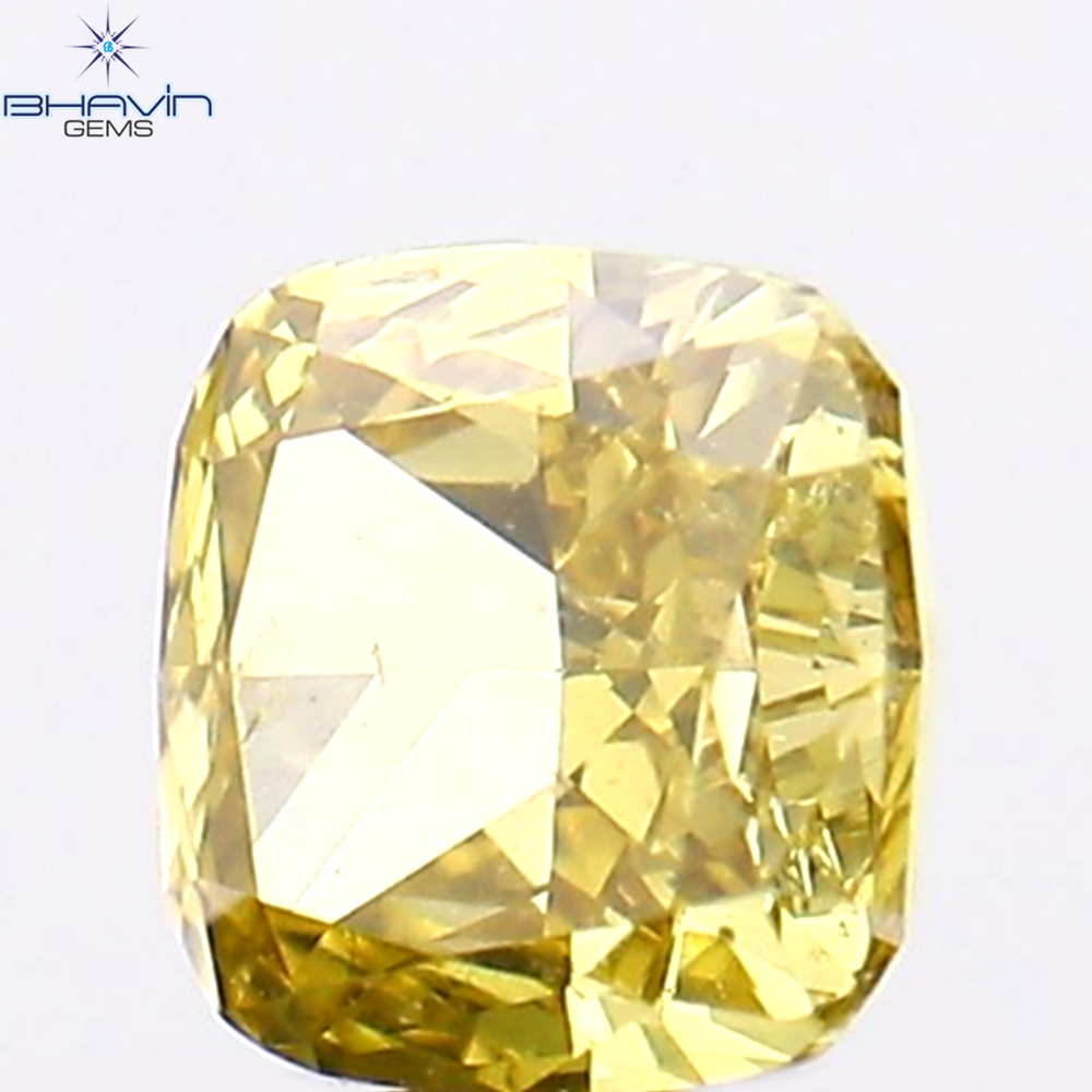 0.21 CT Cushion Shape Natural Loose Diamond Green Color VS1 Clarity (3.29 MM)