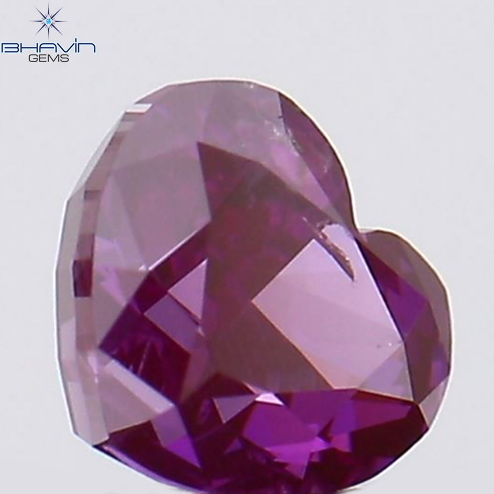 0.31 CT Heart Shape Pink Color Natural Loose Diamond SI1 Clarity (4.20 MM)