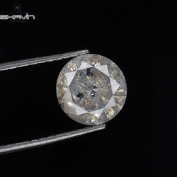 1.69 CT Round Shape Natural Loose Diamond White Color I3 Clarity (7.55 MM)
