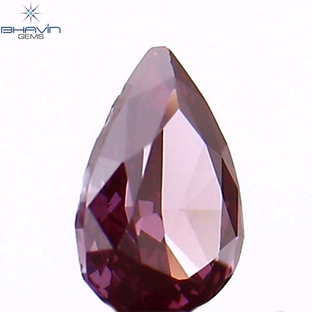 0.07 CT Pear Shape Natural Diamond Pink Color VS1 Clarity (3.42 MM)