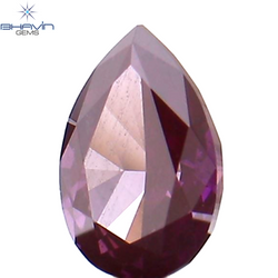 0.13 CT Pear Shape Natural Diamond Enhanced Pink Color VS1 Clarity (4.06 MM)