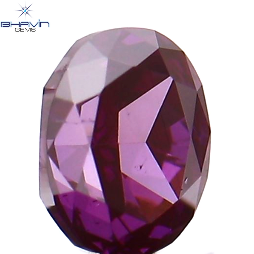 0.12 CT Oval Shape Natural Diamond Pink Color VS1 Clarity (3.18 MM)