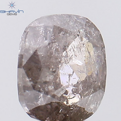 1.07 CT Cushion Shape Natural Diamond Pink Color I3 Clarity (6.46 MM)