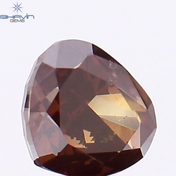 0.45 CT Heart Shape Natural Loose Diamond Pink Color SI1 Clarity (4.57 MM)