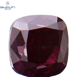0.26 CT Cushion Shape Natural Loose Diamond Enhanced Pink Color VS1 Clarity (3.45 MM)