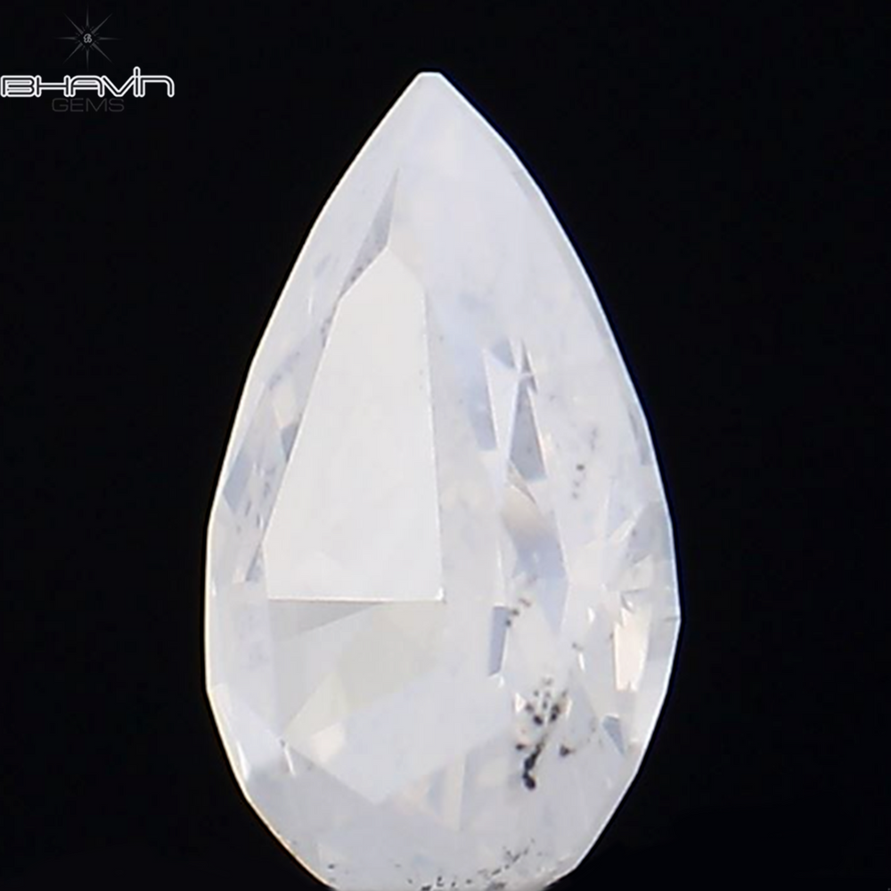 0.13 CT Pear Shape Natural Diamond White Color SI1 Clarity (4.20 MM)