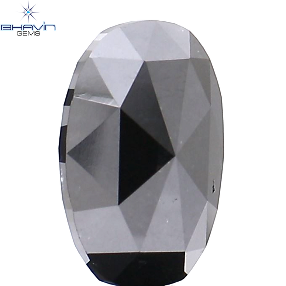 1.66 CT Oval Diamond Natural Diamond Black Diamond Clarity Opaque (9.06 MM)