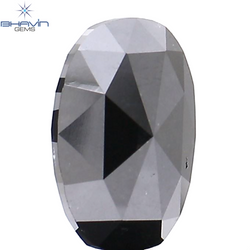 1.66 CT Oval Diamond Natural Diamond Black Diamond Clarity Opaque (9.06 MM)