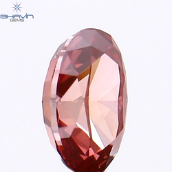 0.21 CT Oval Shape Natural Loose Diamond Pink Color VS2 Clarity (4.37 MM)