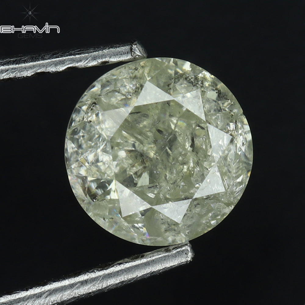 0.59 CT Round Shape Natural Loose Diamond White Color I3 Clarity (5.12 MM)