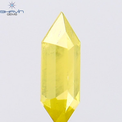 0.19 CT Hexagon Shape Natural Diamond Yellow Color I2 Clarity (6.65 MM)