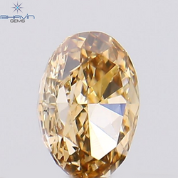 0.24 CT Oval Shape Natural Diamond Brown-Pink Color vs1 Clarity (4.19 MM)