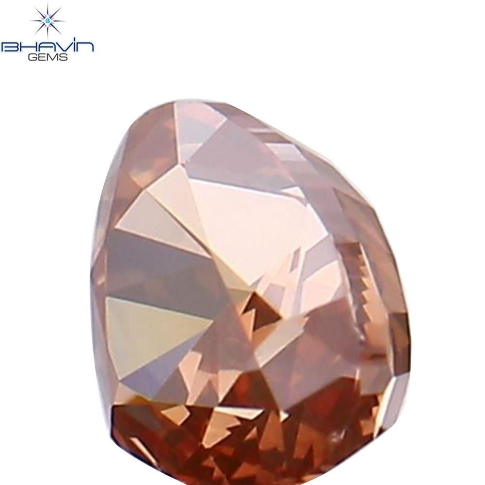 0.20 CT Heart Shape Enhanced Pink Color Natural Loose Diamond SI1 Clarity (3.74 MM)