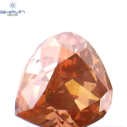 0.20 CT Heart Shape Natural Diamond Enhanced Pink Color SI1 Clarity (3.58 MM)