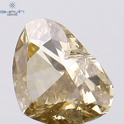 0.33 CT Heart Shape Natural Diamond Brown Color SI1 Clarity (4.76 MM)