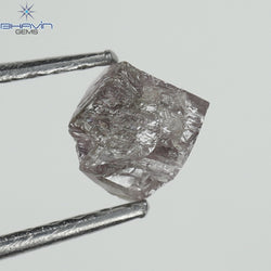 0.49 CT Rough Shape Natural Diamond Pink Color I3 Clarity (4.90 MM)