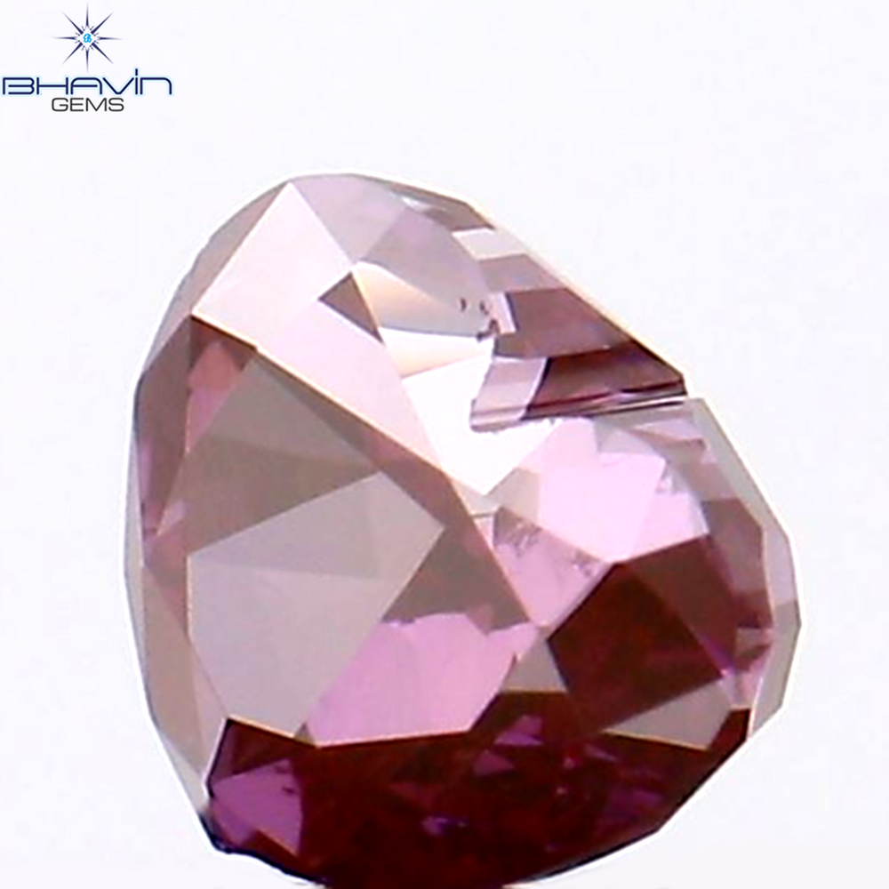 0.20 CT Heart Shape Pink Color Natural Loose Diamond VS1 Clarity (3.73 MM)