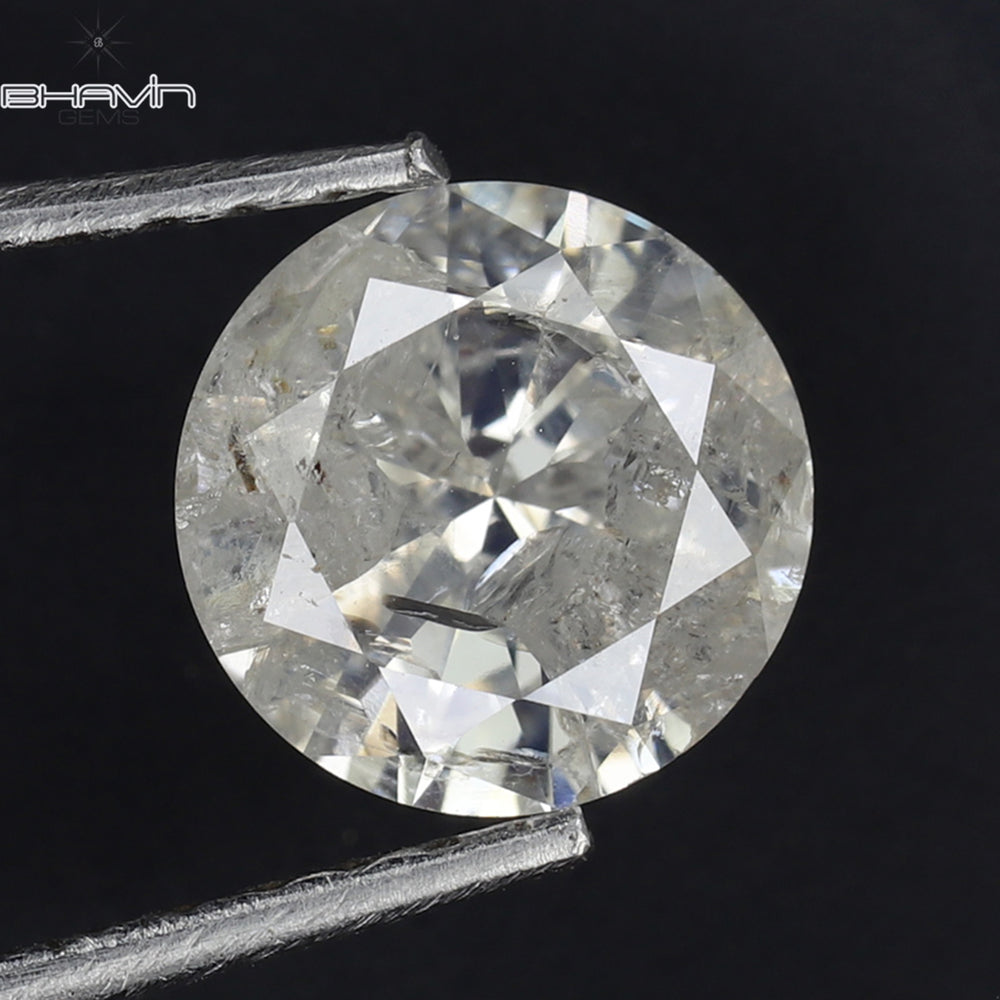 0.99 CT Round Shape Natural Loose Diamond White Color I3 Clarity (6.40 MM)
