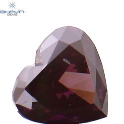 0.19 CT Heart Shape Enhanced Pink Color Natural Loose Diamond SI1 Clarity (3.54 MM)