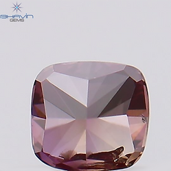 0.10 CT, Cushion Diamond, Pink Color, Natural loose Diamond, Clarity SI2, (2.66 MM)