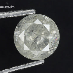 0.53 CT Round Shape Natural Diamond White Color I3 Clarity (5.15 MM)