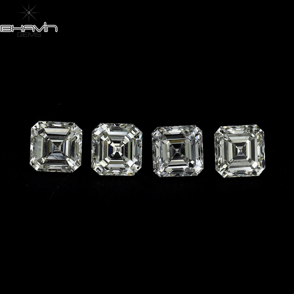 0.15 CT Asscher Shape White (G+) Color Natural Loose Diamond VVS-VS Clarity (3.00 MM)