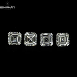 0.15 CT Asscher Shape White (G+) Color Natural Loose Diamond VVS-VS Clarity (3.00 MM)