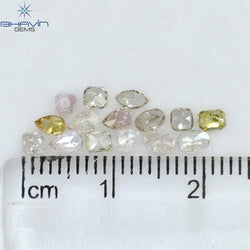 1.39 CT/15 Pcs Mix Shape Natural Diamond Pink Color I2 Clarity (3.70 MM)