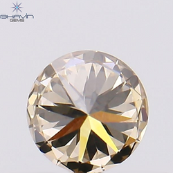 0.27 CT Round Shape Natural Loose Diamond Brown Color VS1 Clarity (4.12 MM)