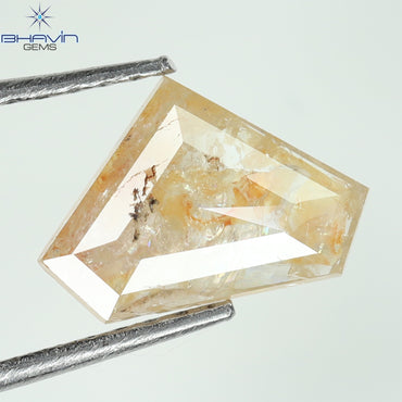 1.05 CT Pentagon Diamond Peach Diamond Natural Loose Diamond I3 Clarity (9.70 MM)