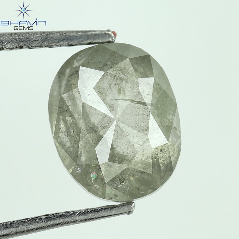 1.27 CT Oval Shape Natural Loose Diamond White Milky Color I3 Clarity (7.09 MM)