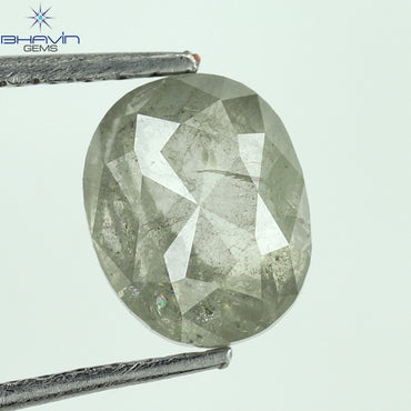 1.27 CT Oval Shape Natural Loose Diamond White Milky Color I3 Clarity (7.09 MM)