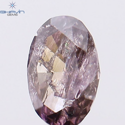 0.18 CT Oval Shape Natural Diamond Pink Color I2 Clarity (4.26 MM)