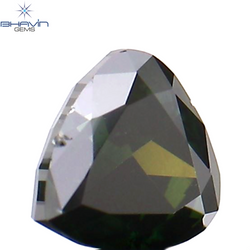 0.32 CT Heart Shape Enhanced Green Color Natural Loose Diamond VS2 Clarity (4.11 MM)