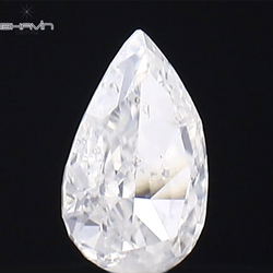0.07 CT Pear Shape Natural Diamond White Color SI2 Clarity (3.47 MM)