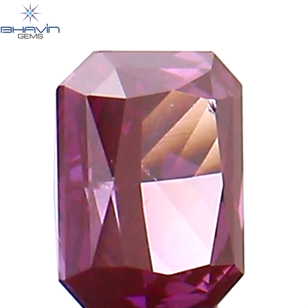 0.07 CT Radiant Diamond Pink Color Natural Diamond Clarity VS1 (2.70 MM)