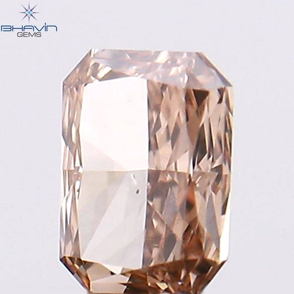 0.18 CT Radiant Shape Natural Diamond Pink Color VS1 Clarity (3.75 MM)