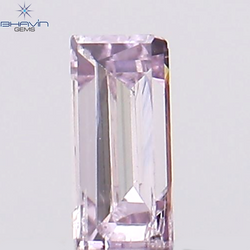 0.05 CT Baguette Shape Natural Diamond Pink Color VS2 Clarity (3.22 MM)