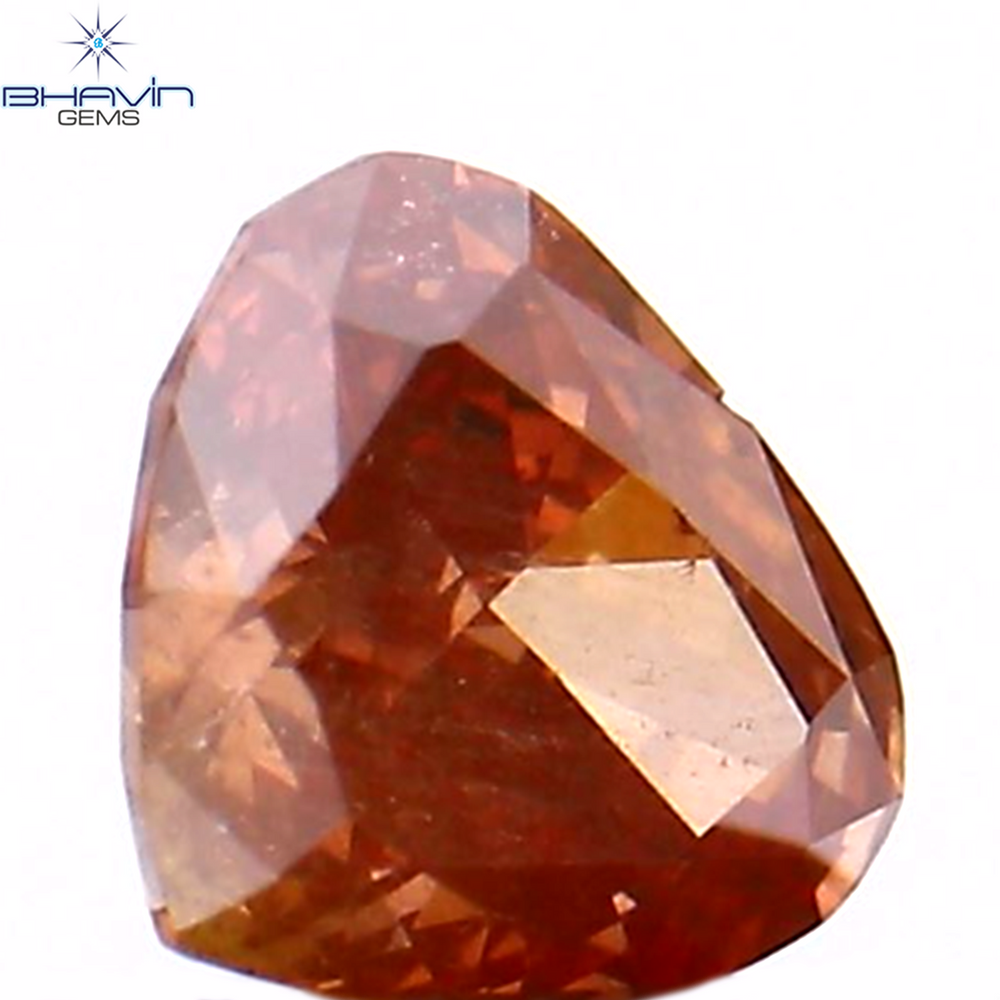 0.16 CT Heart Shape Enhanced Pink Color Natural Loose Diamond SI1 Clarity (3.65 MM)