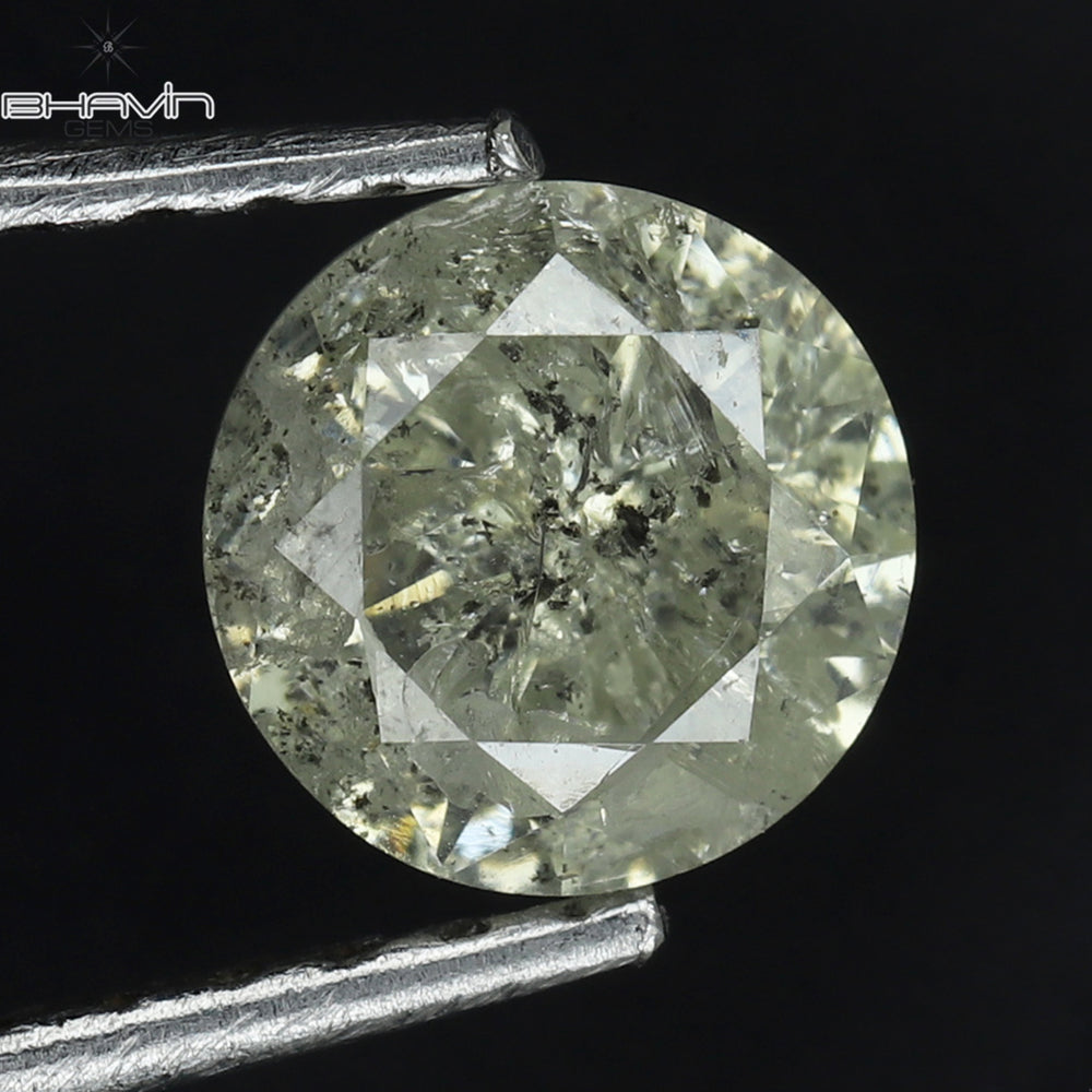 0.67 CT Round Shape Natural Diamond White Color I3 Clarity (5.40 MM)