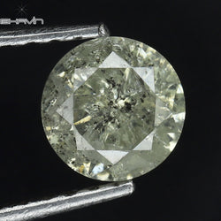 0.67 CT Round Shape Natural Diamond White Color I3 Clarity (5.40 MM)